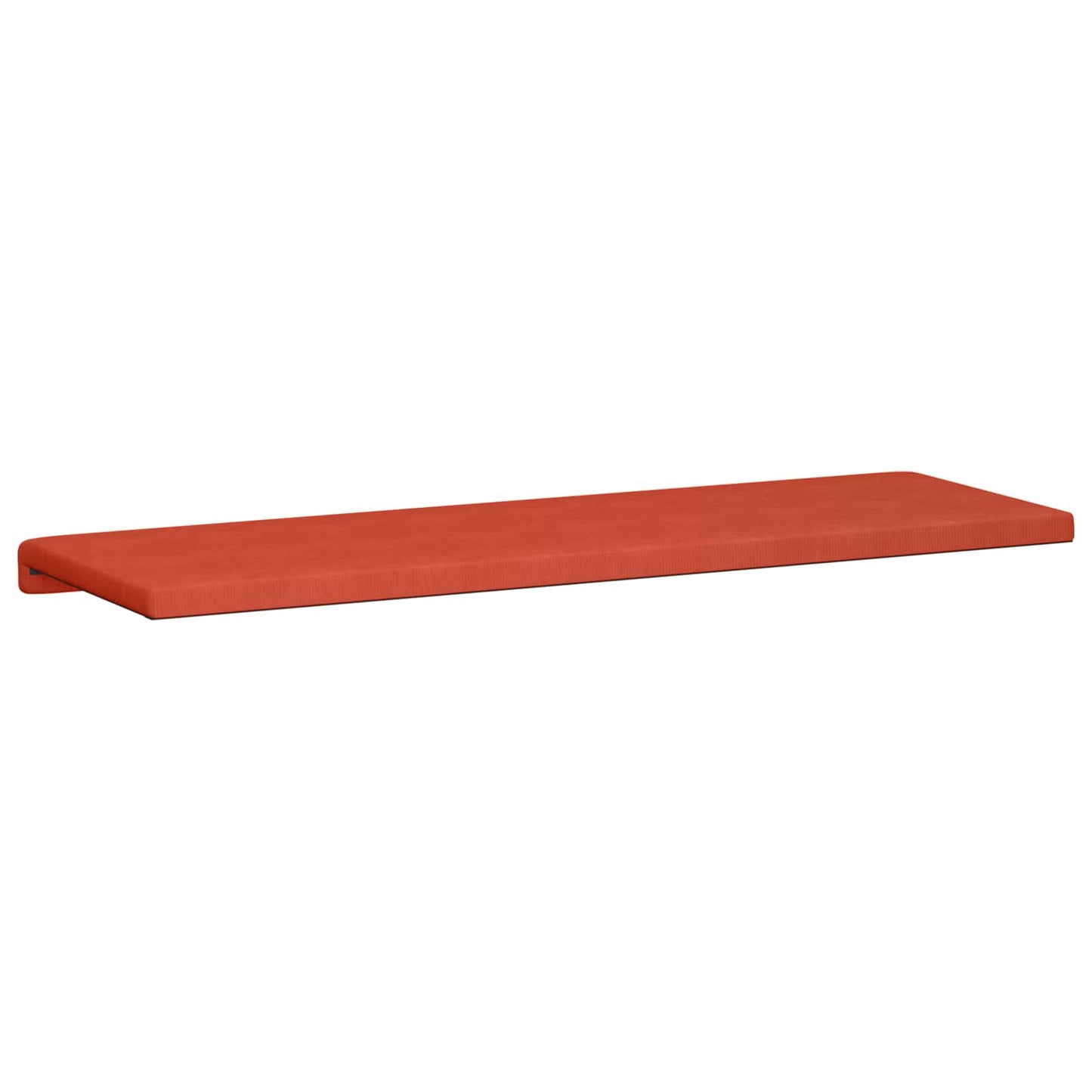 Bench Cushion Corduroy Red Orange Depth 35 cm