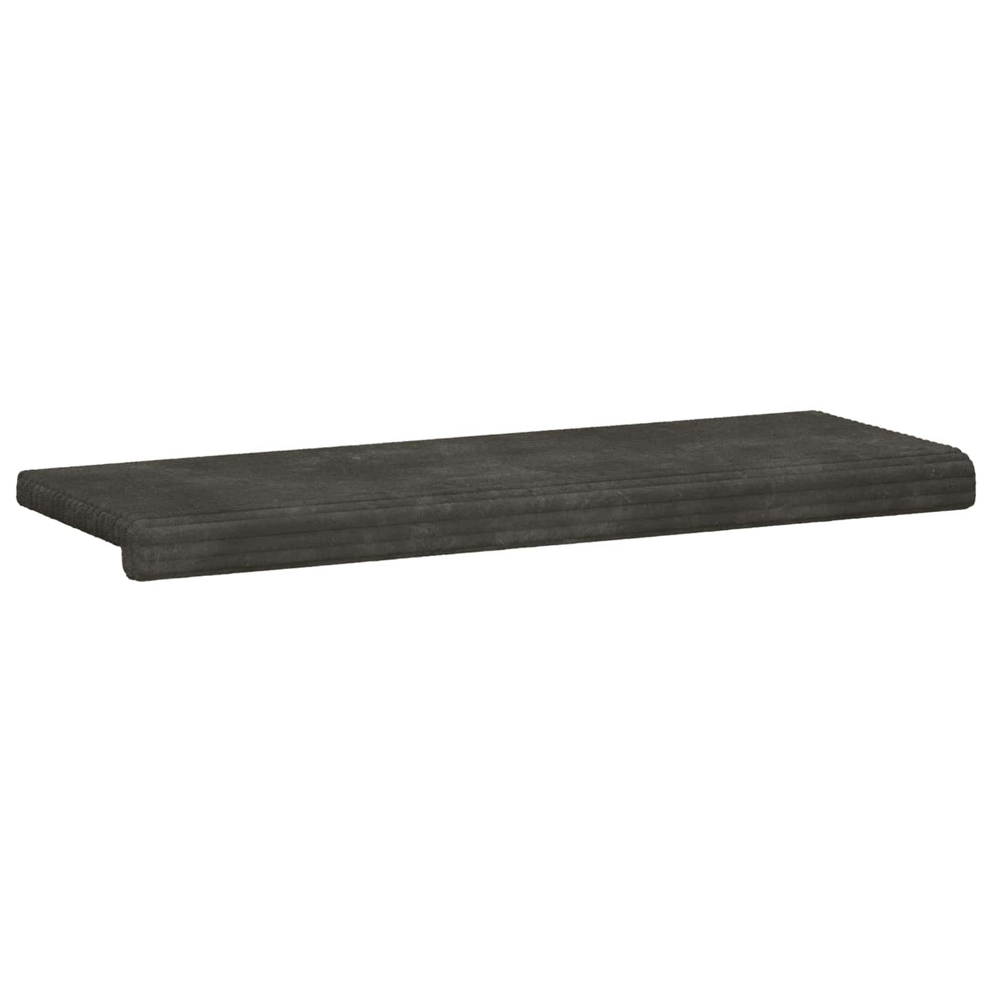 Bench Cushion Plush Corduroy Anthracite Depth 35 cm