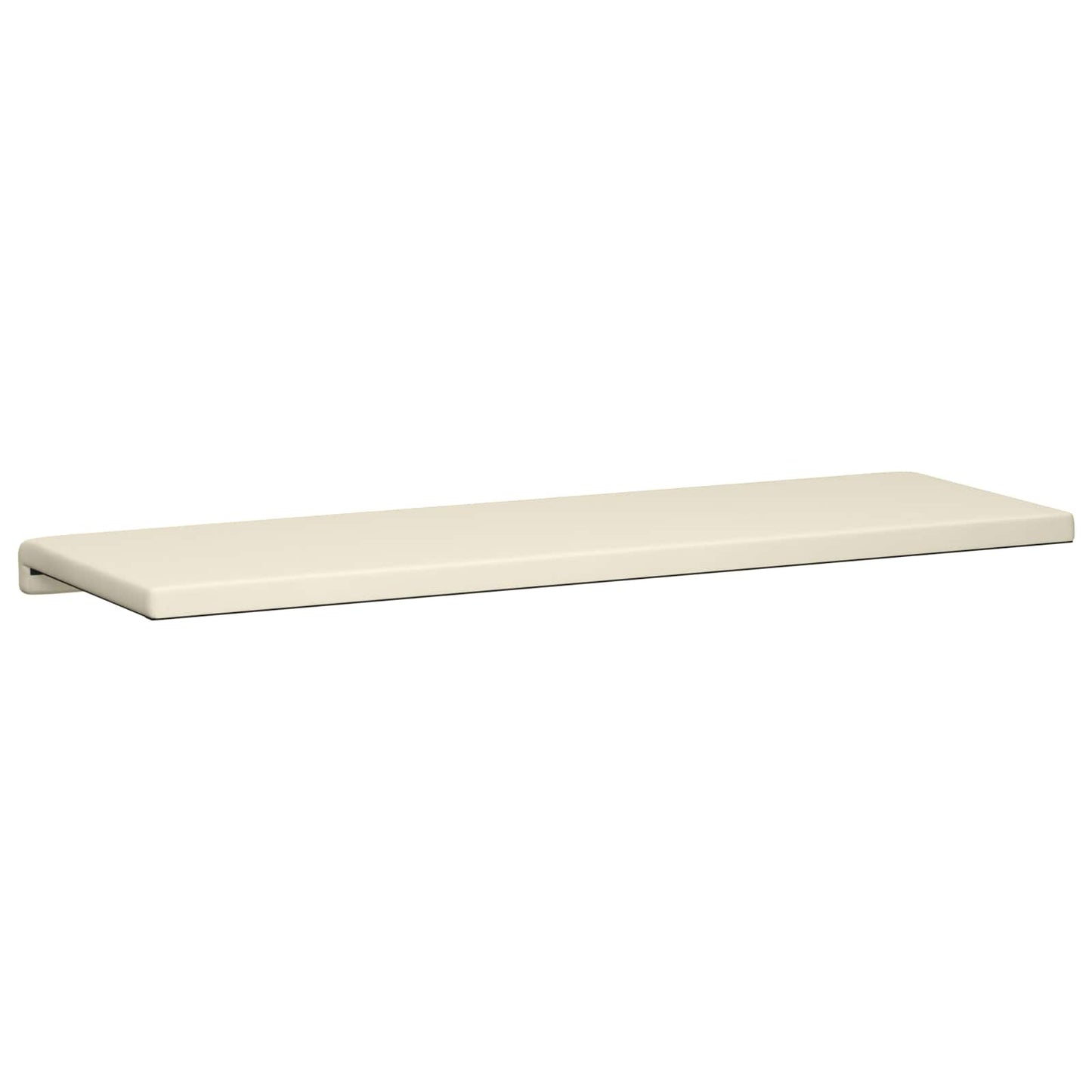 Bench Cushion Textured Velvet Cream Depth 35 cm