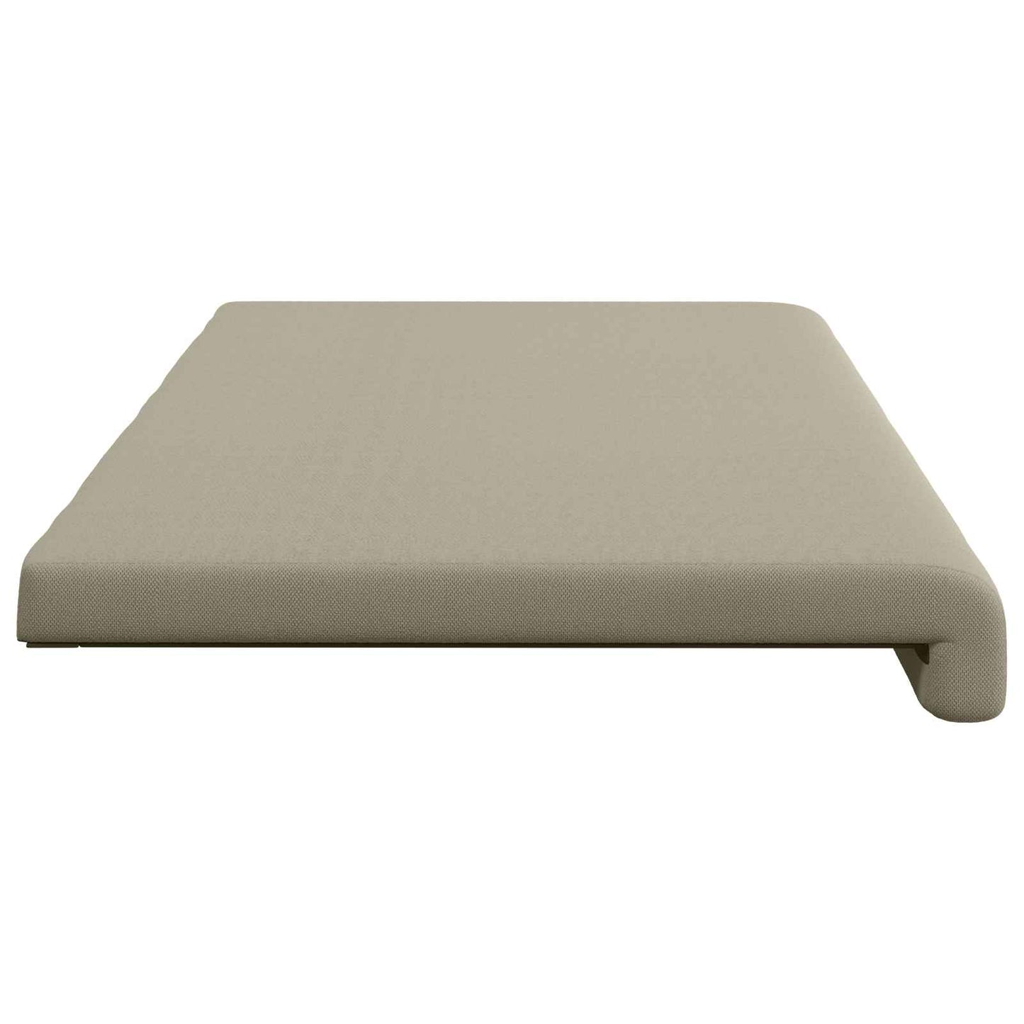 Bench Cushion Textured Velvet Sand Depth 35 cm