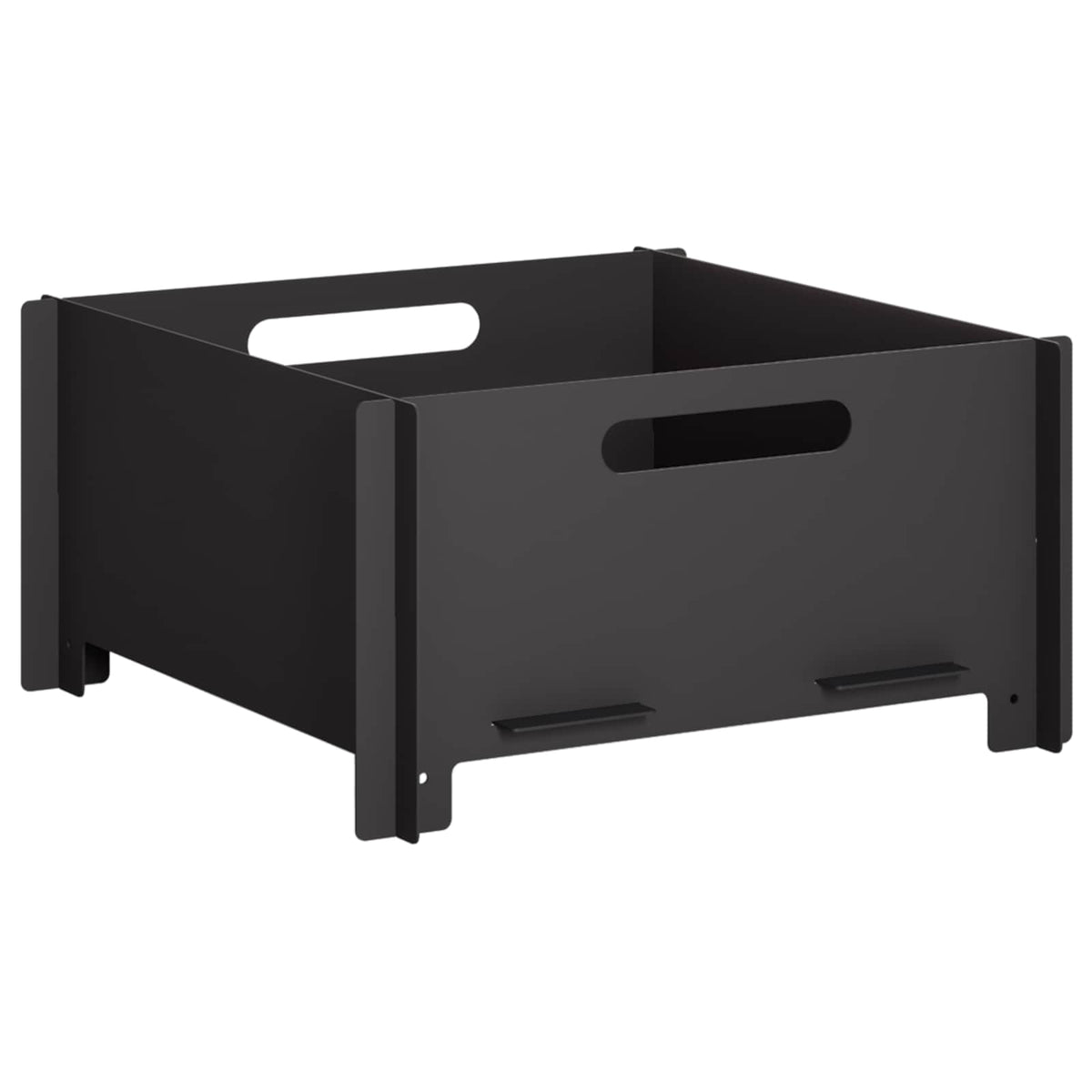 Fire Pit Black 40 x 40 x 20 cm Steel