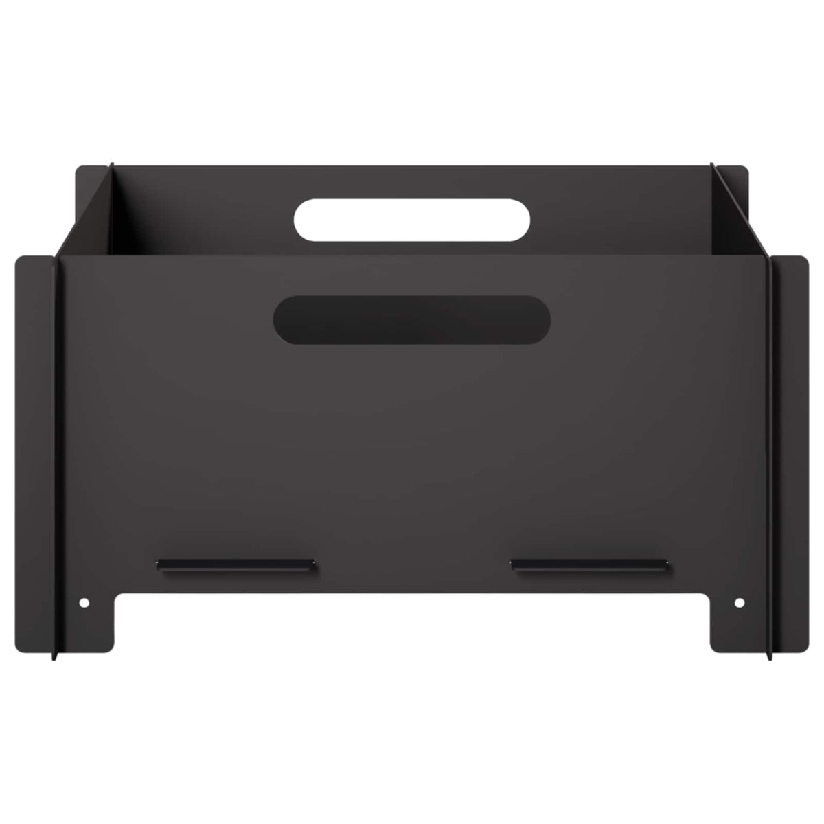 Fire Pit Black 40 x 40 x 20 cm Steel