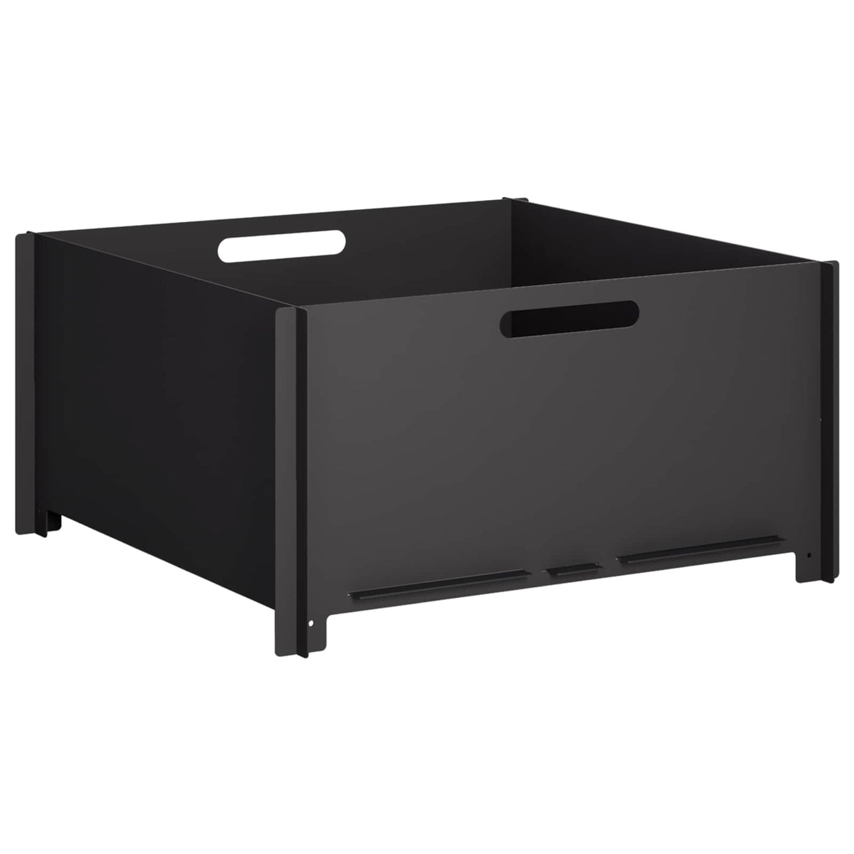 Fire Pit Black 60 x 60 x 30 cm Steel