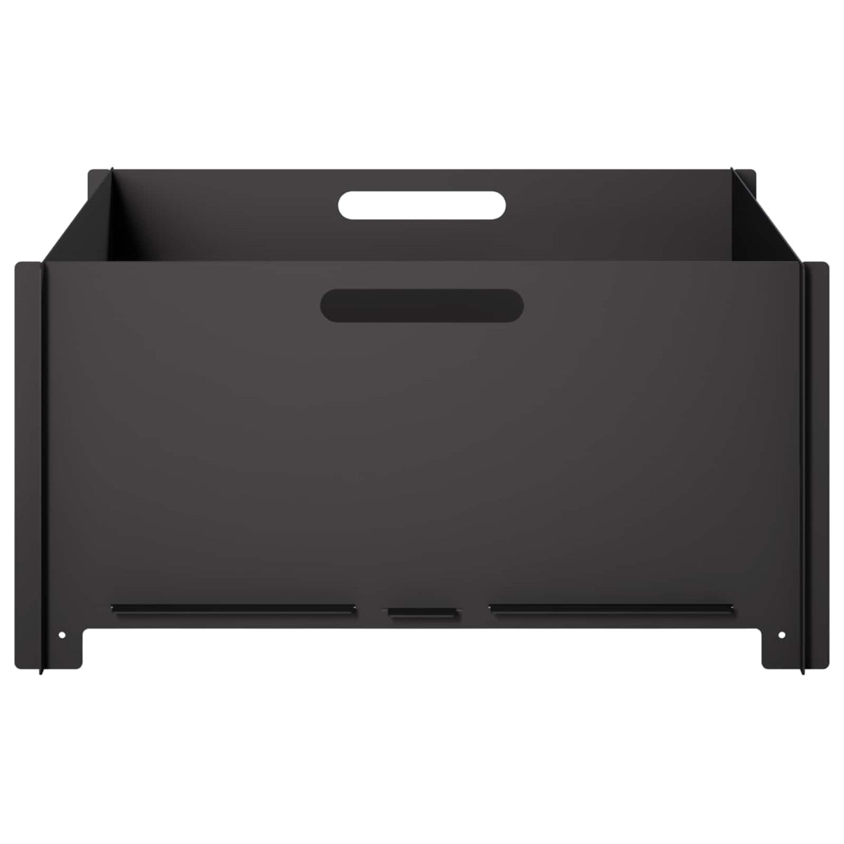 Fire Pit Black 60 x 60 x 30 cm Steel