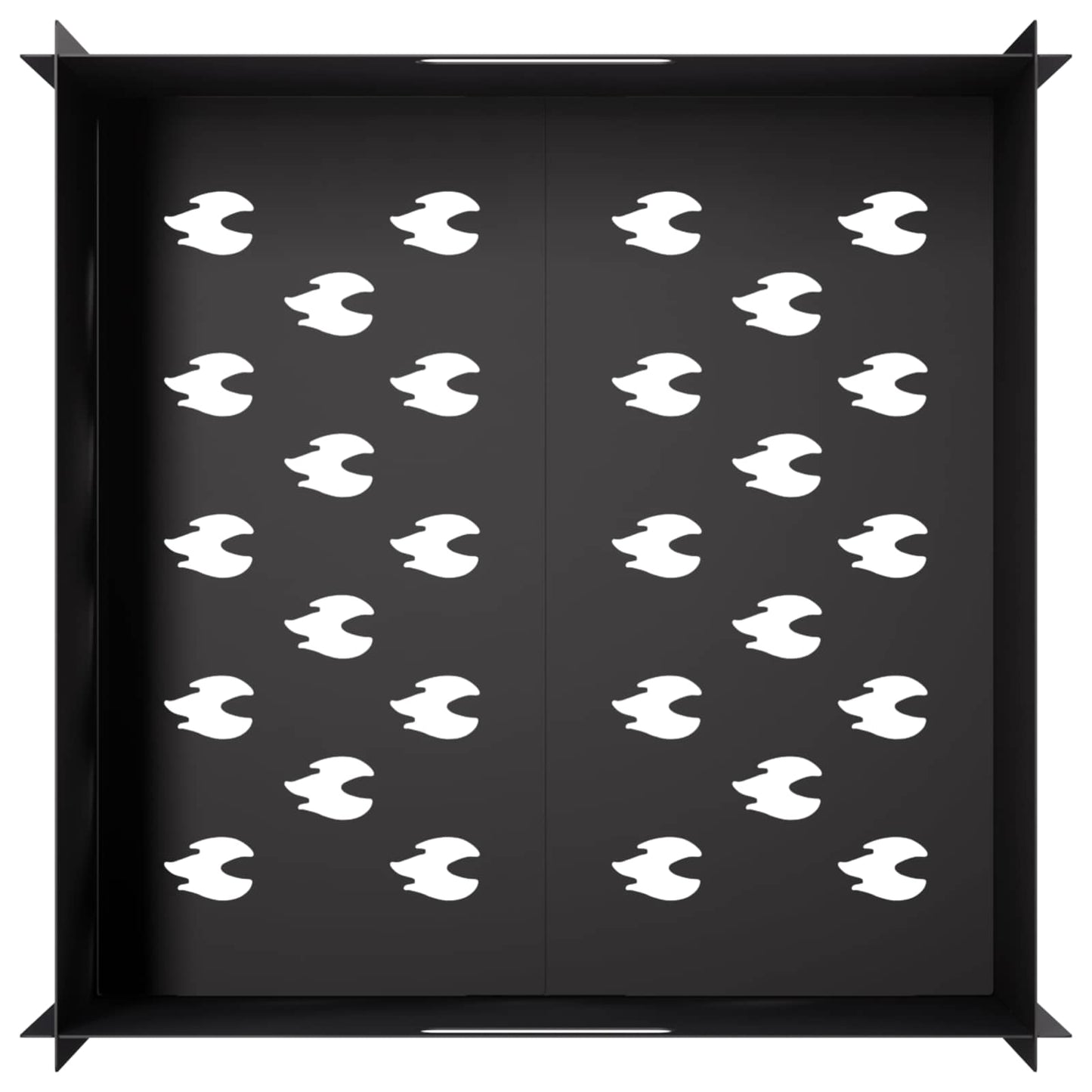 Fire Pit Black 60 x 60 x 30 cm Steel