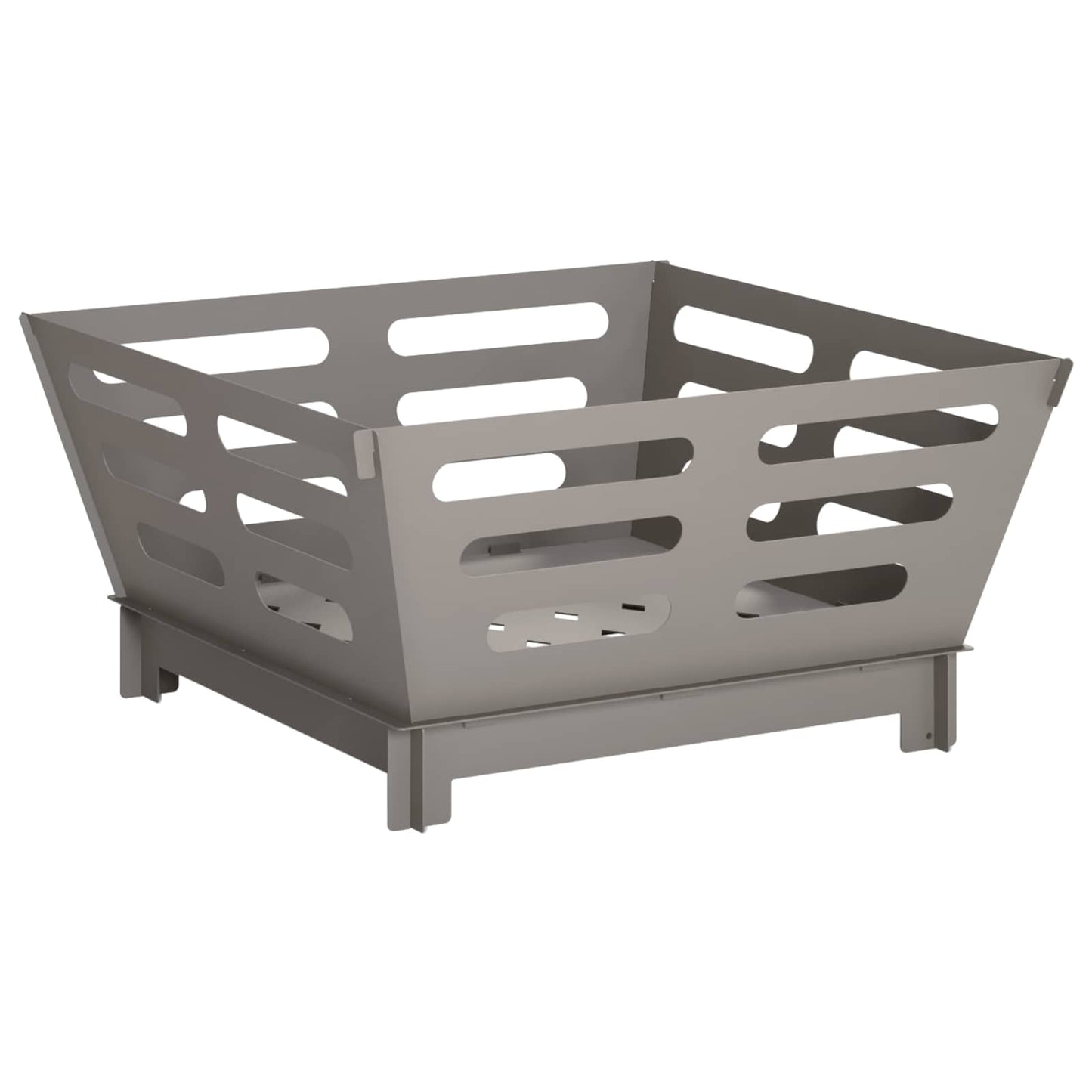 Fire Pit Rusty 60 x 60 x 30 cm Weathering Steel