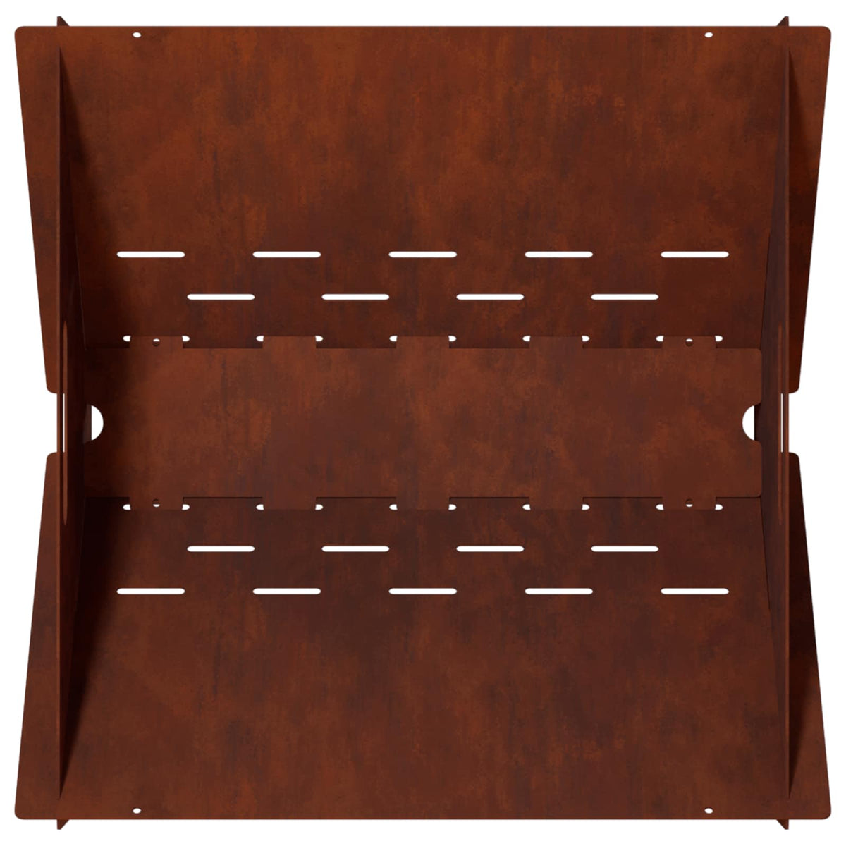 Fire Pit Rusty 40 x 40 x 20 cm Weathering Steel