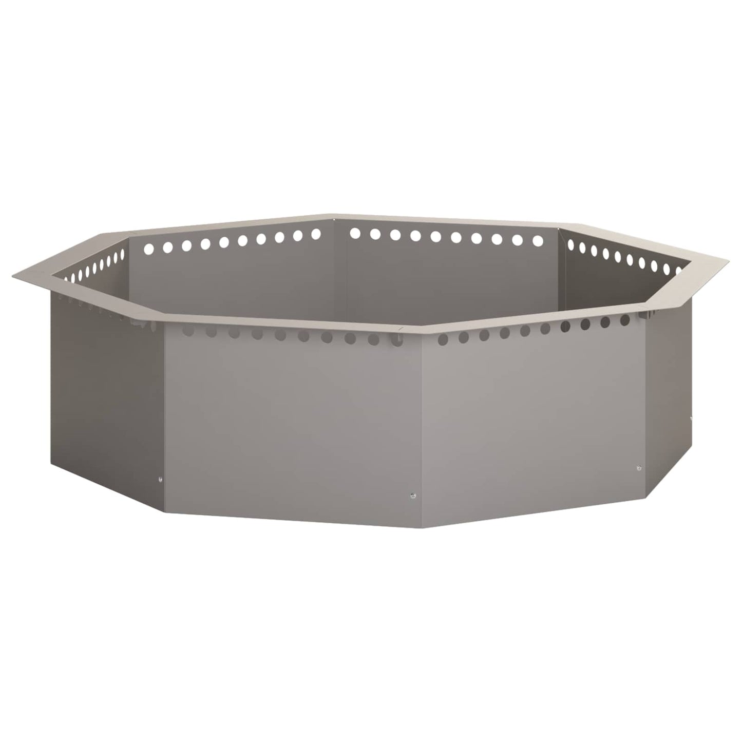 Fire Pit Ring Rusty 80 x 80 x 25 cm Weathering Steel