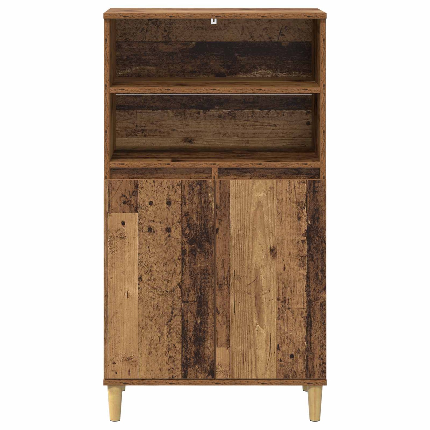 Highboard Oak Wood 60 x 36 x 110 cm Engineered Wood