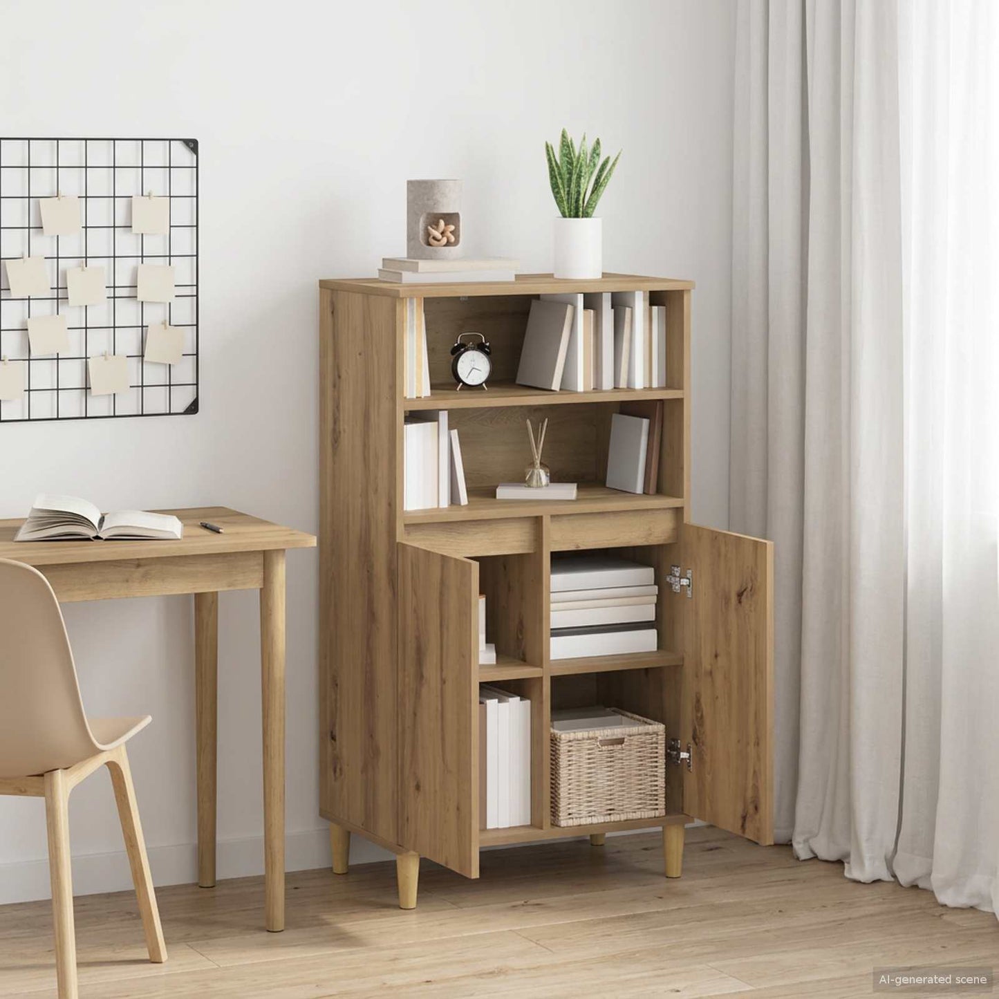 Highboard Artisan Oak 60 x 36 x 110 cm Engineered Wood