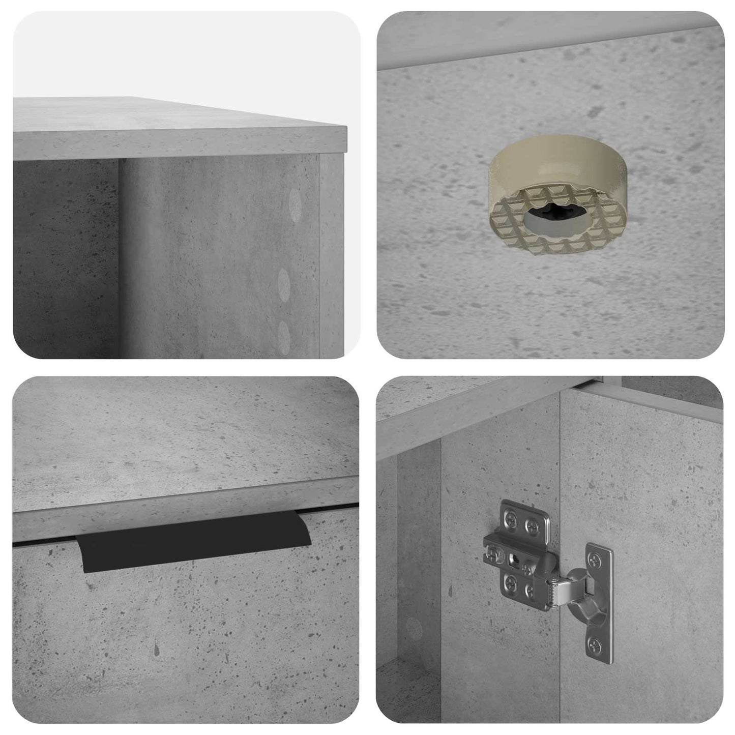 Cat Crate Furniture Concrete Grey 100 x 49 x 45 cm