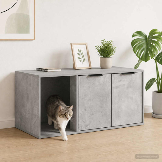 Cat Crate Furniture Concrete Grey 100 x 49 x 45 cm