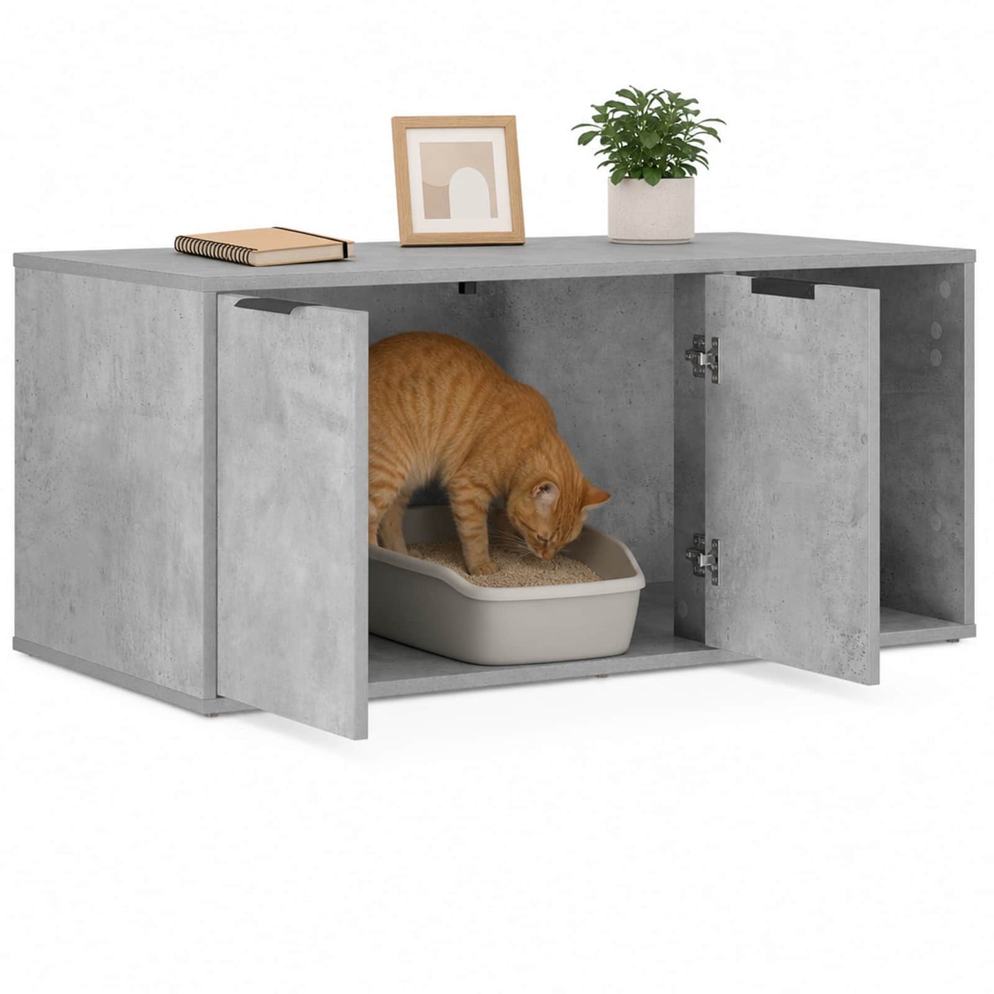 Cat Crate Furniture Concrete Grey 100 x 49 x 45 cm