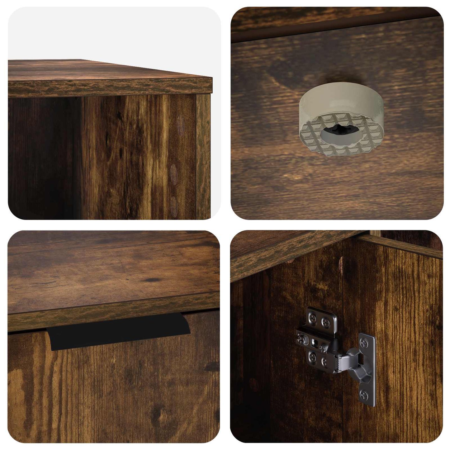 Cat Crate Furniture Smoked Oak 100 x 49 x 45 cm Engineered Wood