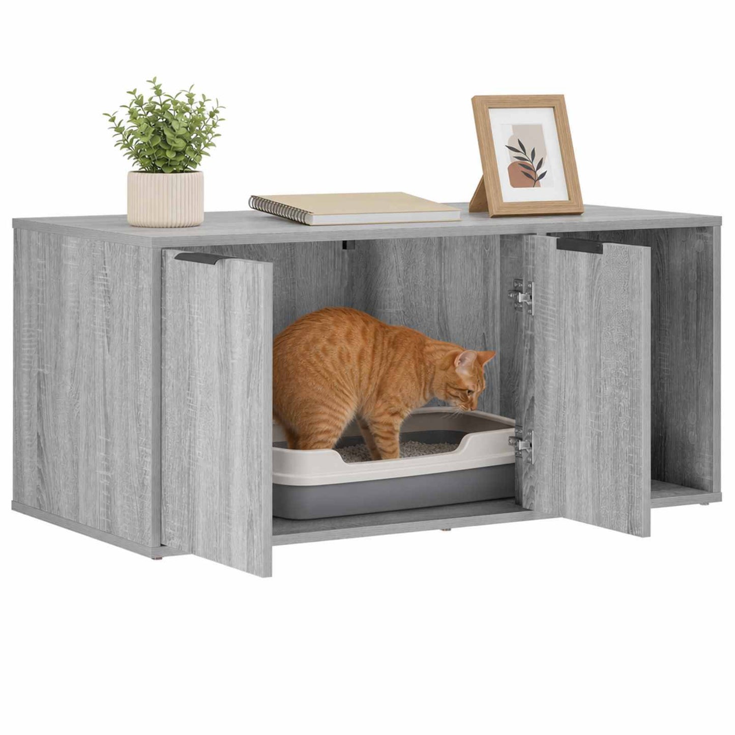 Cat Crate Furniture Grey Sonoma 100 x 49 x 45 cm