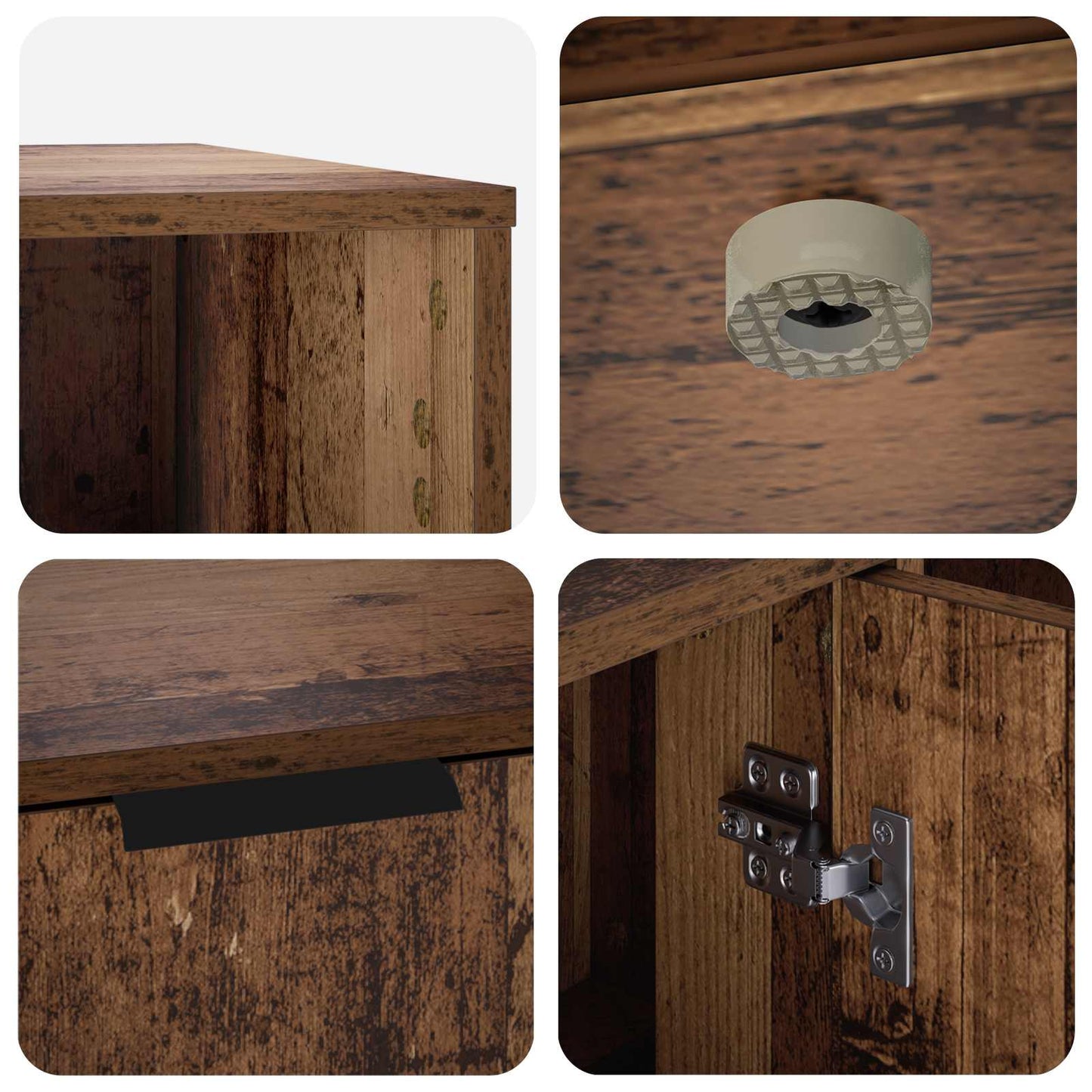 Cat Crate Furniture Old Wood 100 x 49 x 45 cm Engineered Wood