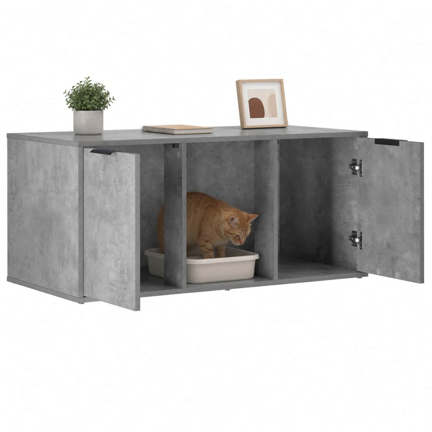 Cat Crate Furniture Concrete Grey 100 x 49 x 45 cm