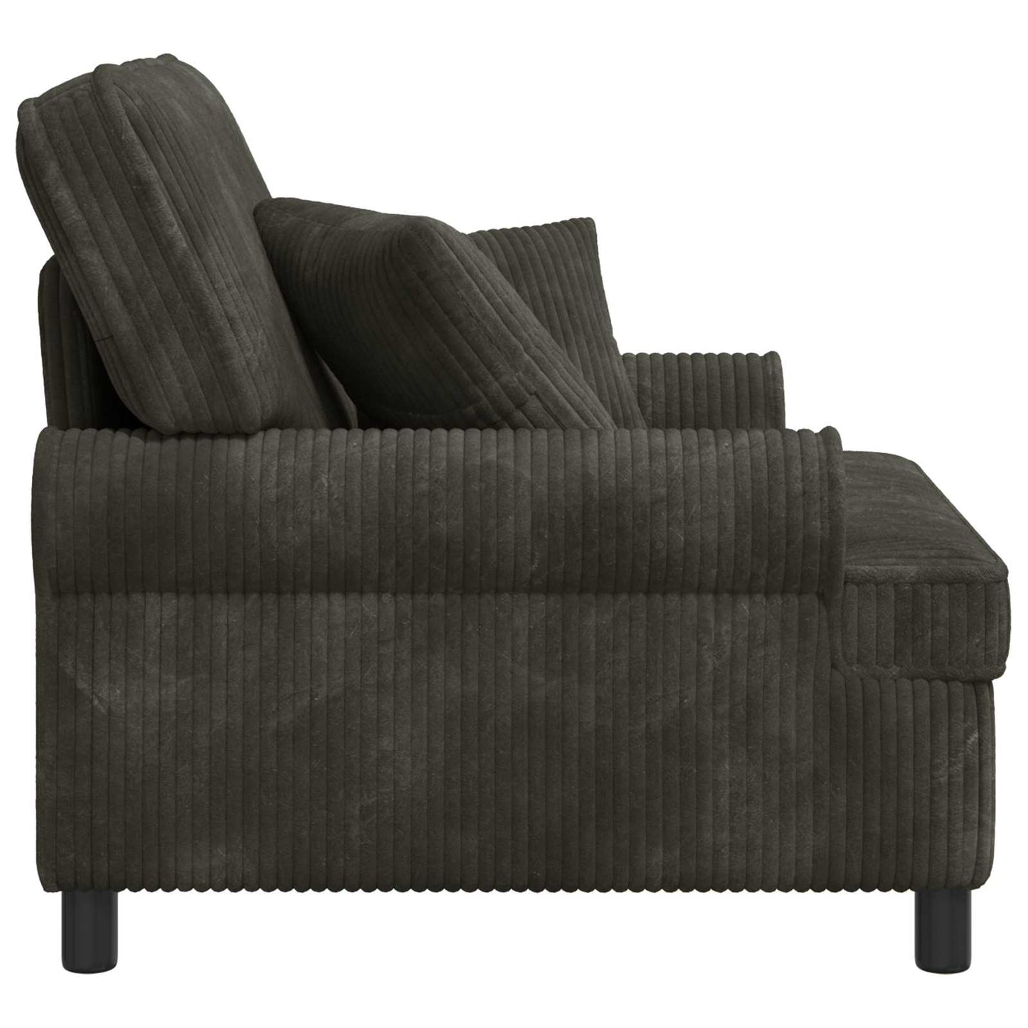 XL Armchair with Cushions Anthracite 1.5 Lines Fabric