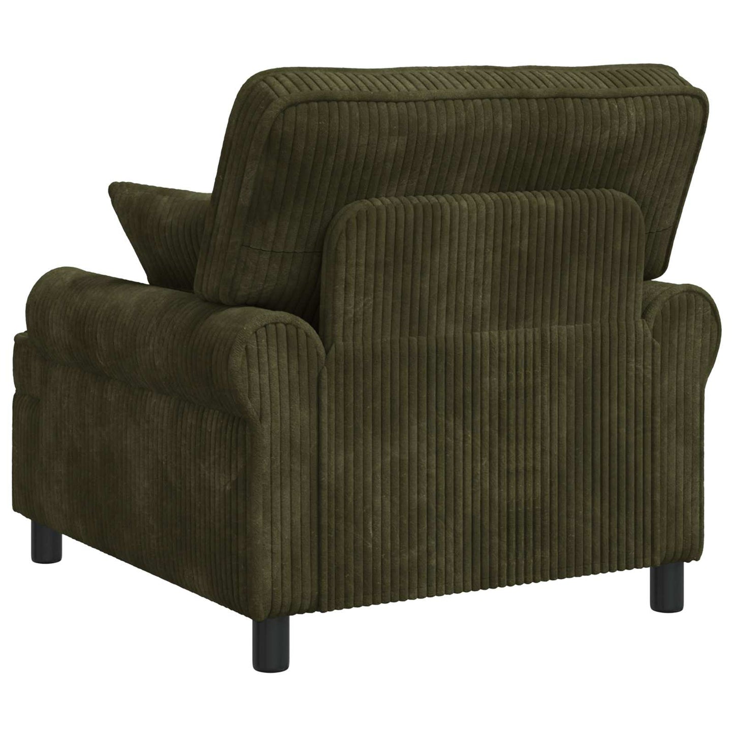 XL Armchair with Cushions Green 1.5 Lines Fabric