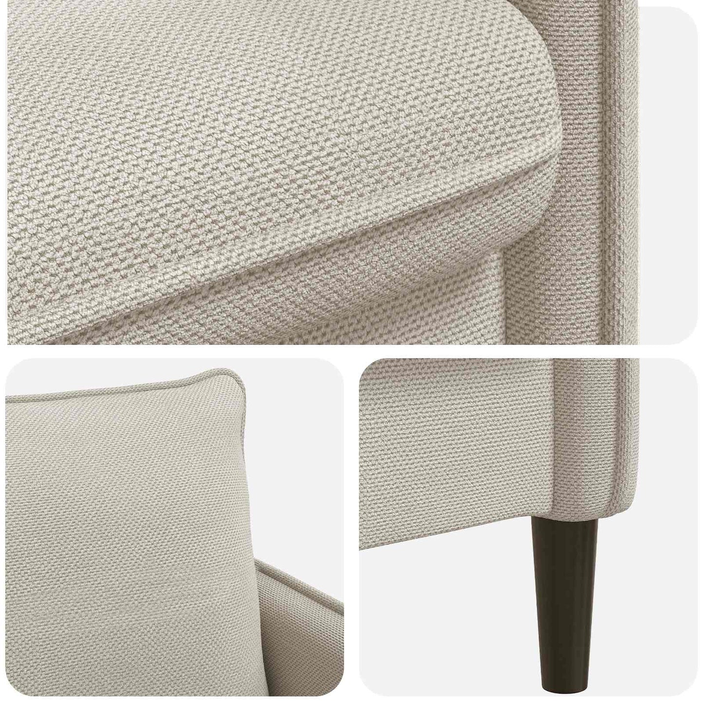 XL Armchair Oatmeal Velvet