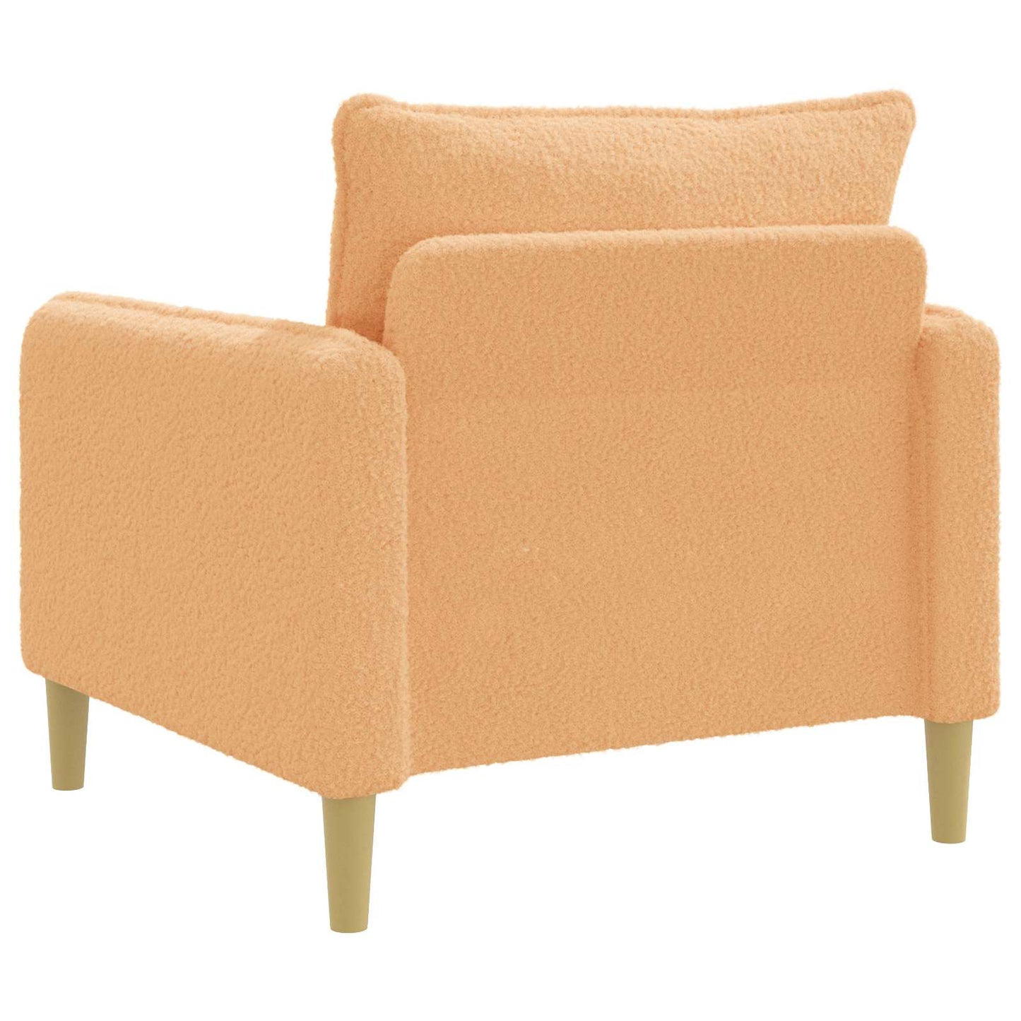 XL Armchair Beige Bouclé