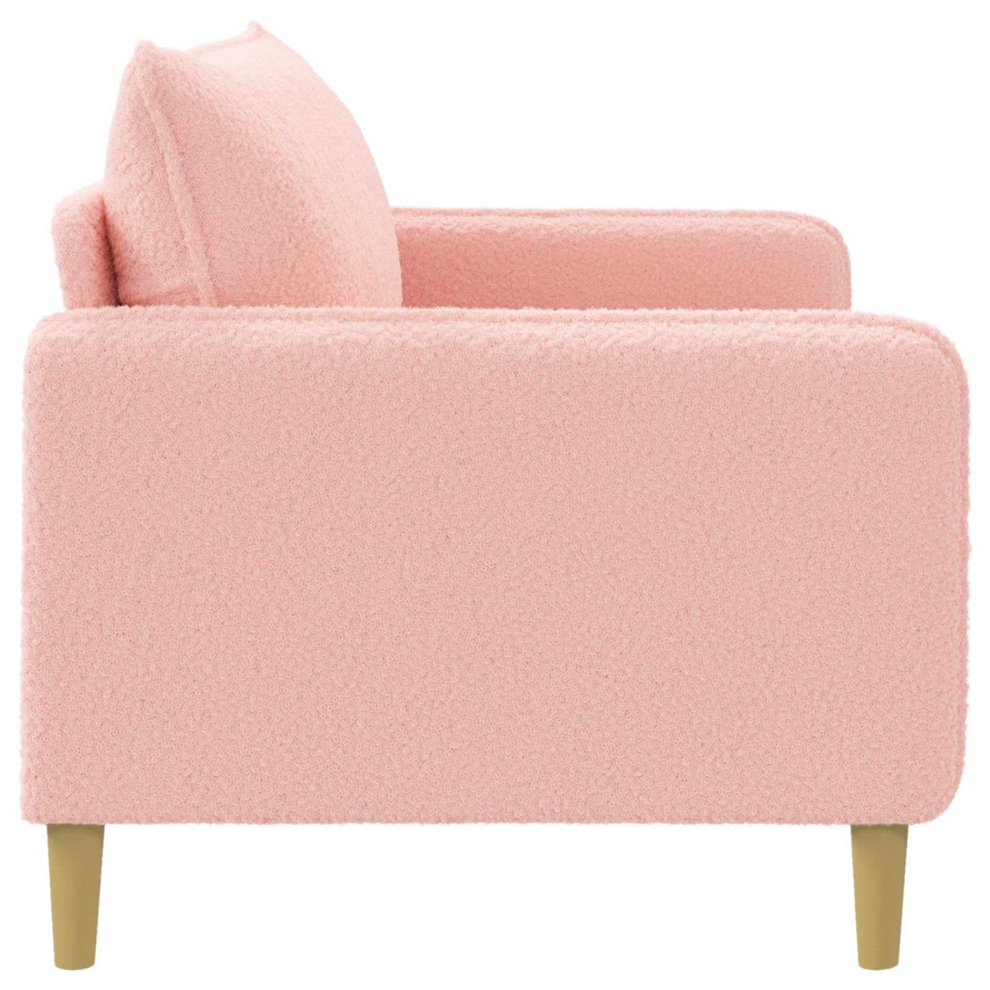 XXL Armchair Pink Bouclé