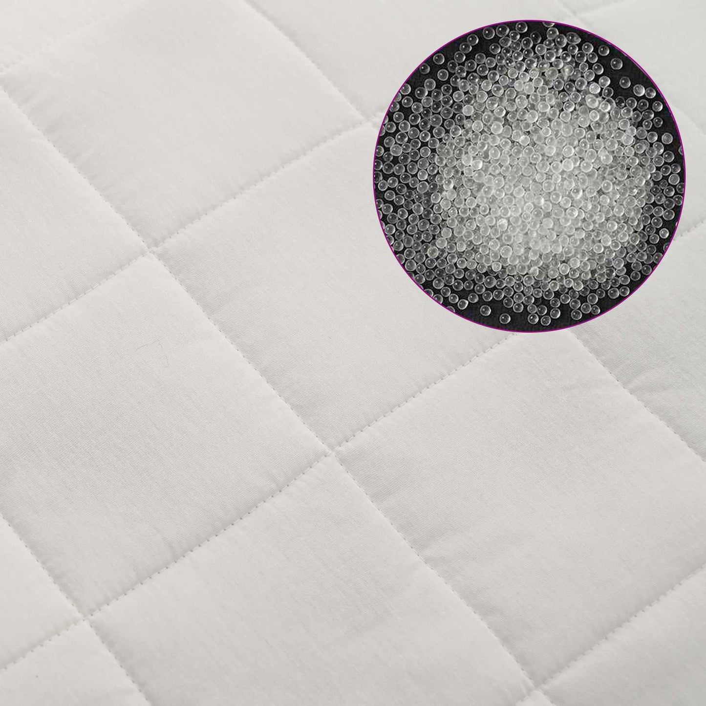 Weighted Blanket White 150 x 200 cm 7 kg 100% Cotton 205T