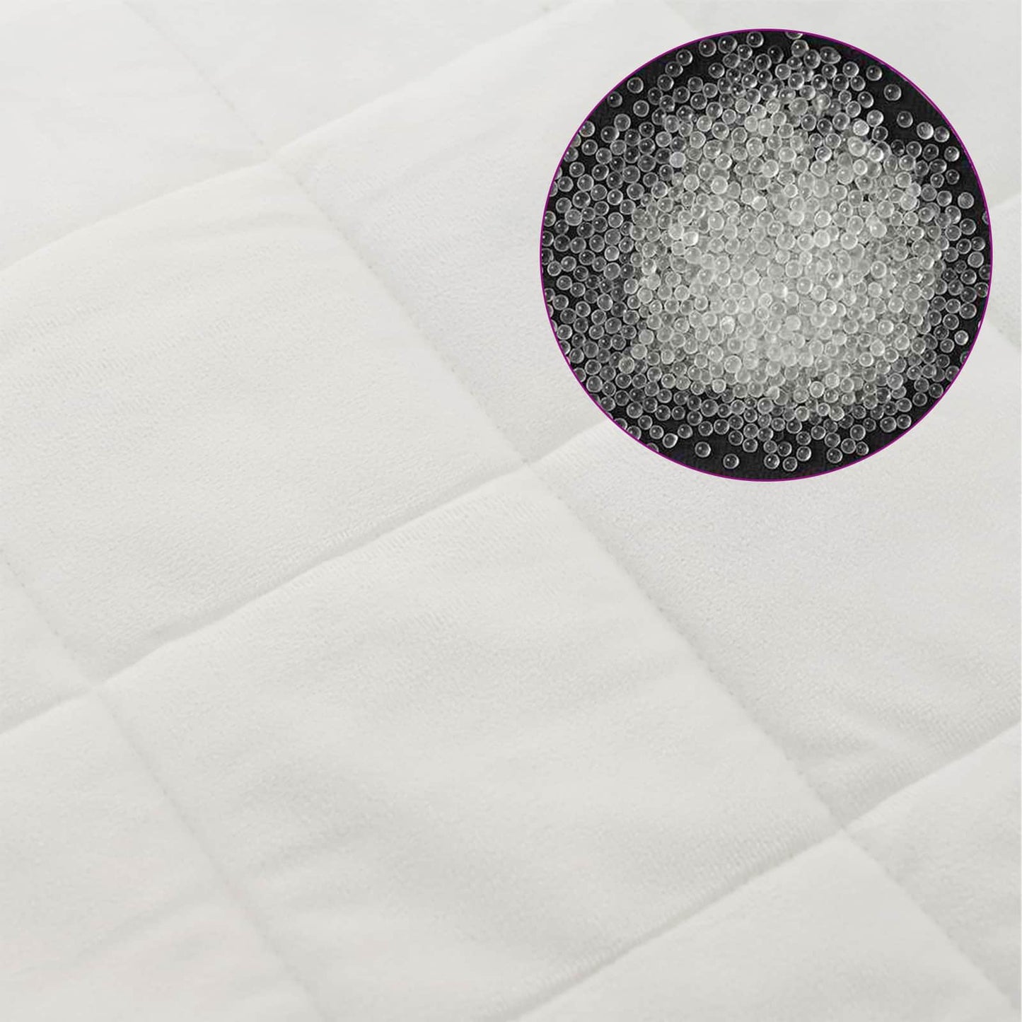 Weighted Blanket White 138 x 200 cm 6 kg 100% Cotton 205T