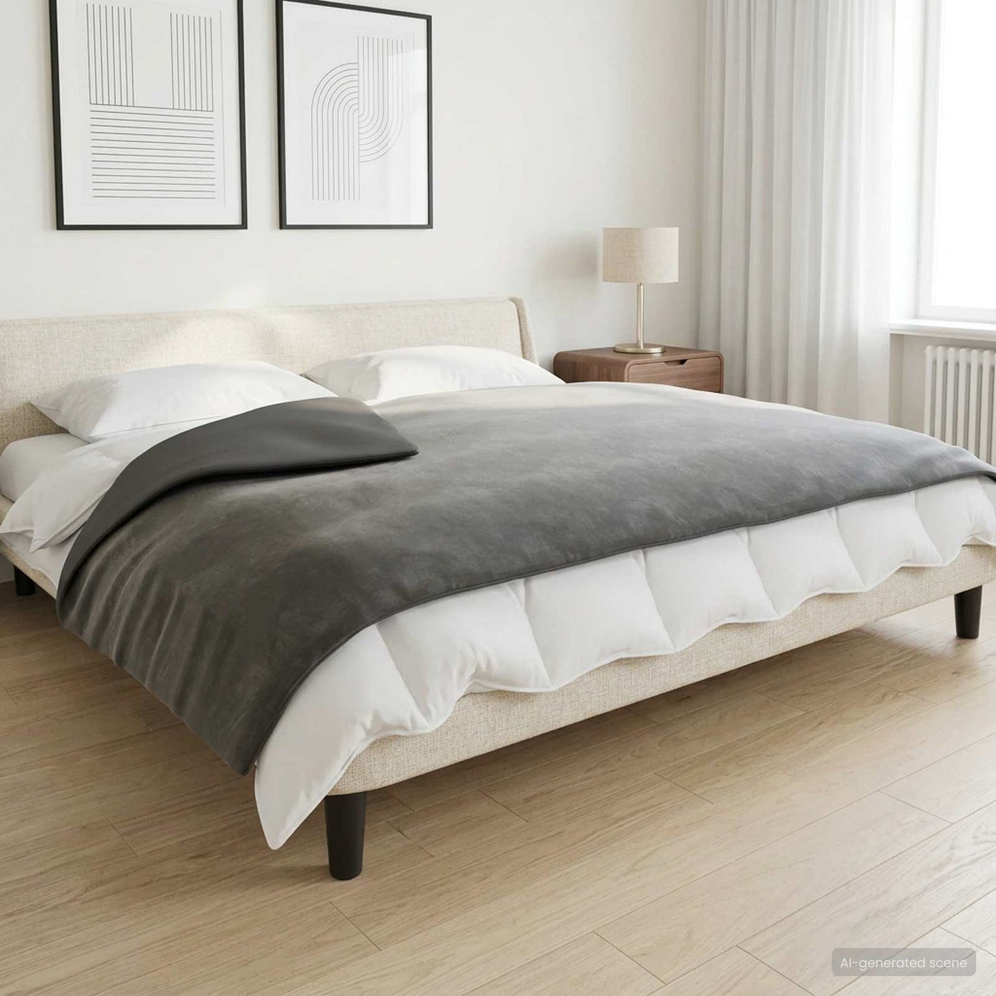 Weighted Blanket Anthracite 120 x 180 cm 5 kg 100% Cotton 205T
