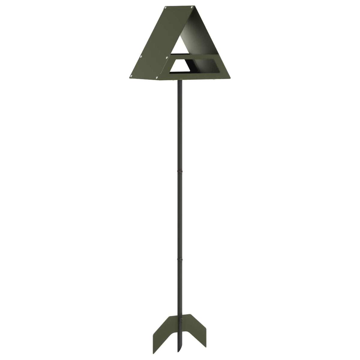 Bird Feeder Steel Olive Green