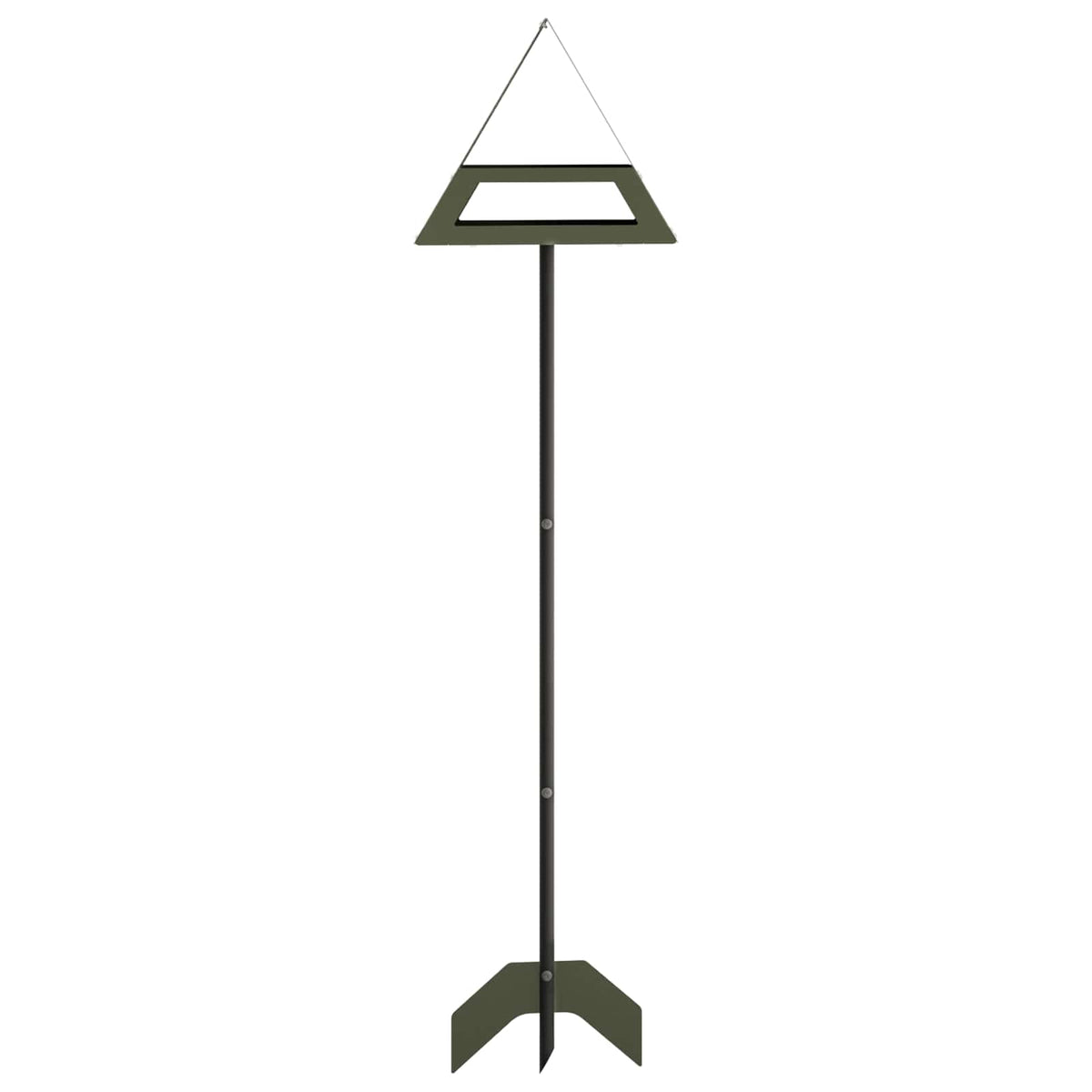 Bird Feeder Steel Olive Green