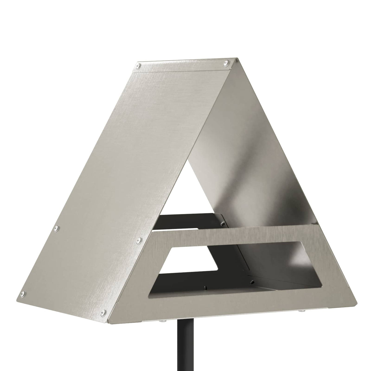 Bird Feeder Stainless Steel Silver