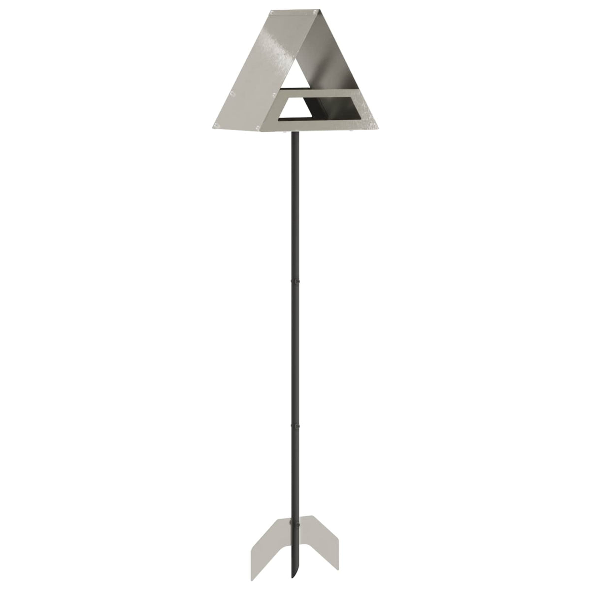 Bird Feeder Stainless Steel Silver