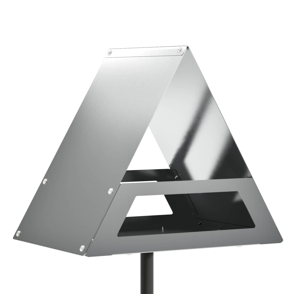Bird Feeder Galvanised Steel Silver