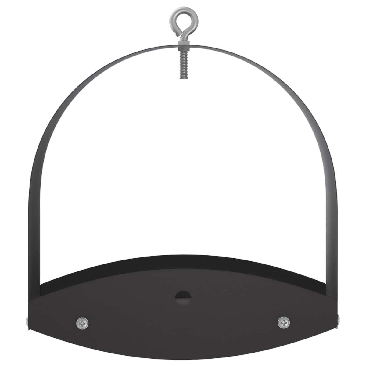 Hanging Bird Feeder Steel Black