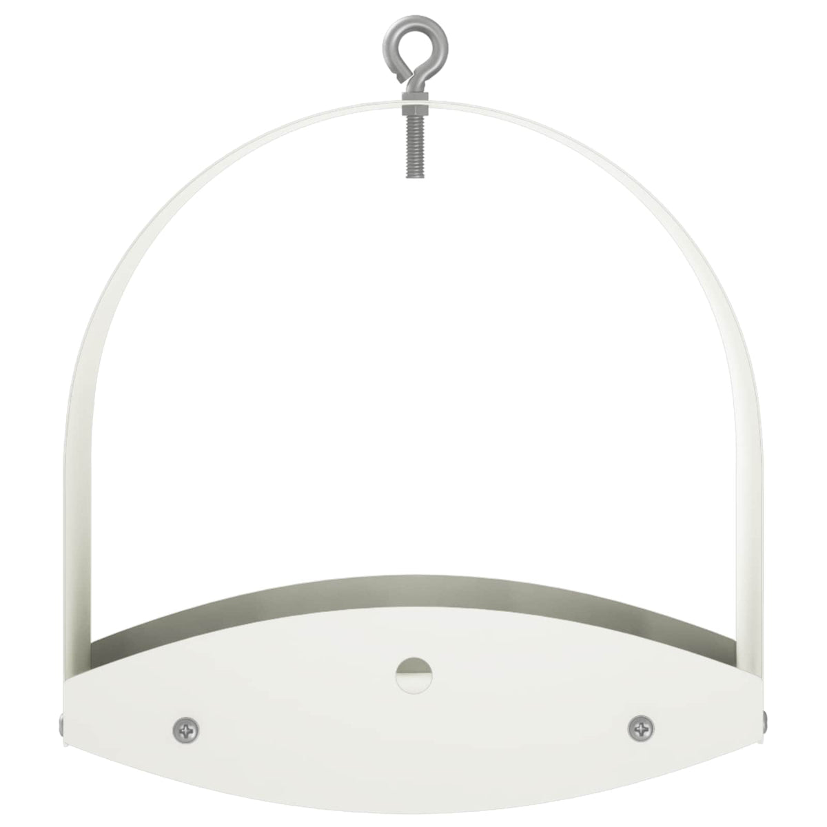 Hanging Bird Feeder Steel White
