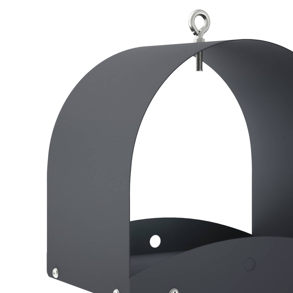 Hanging Bird Feeder Steel Anthracite