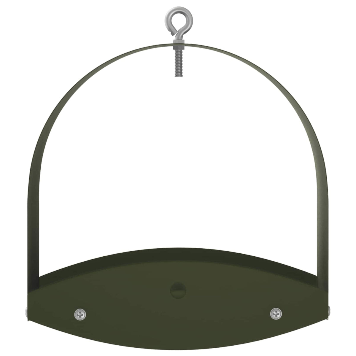 Hanging Bird Feeder Steel Olive Green