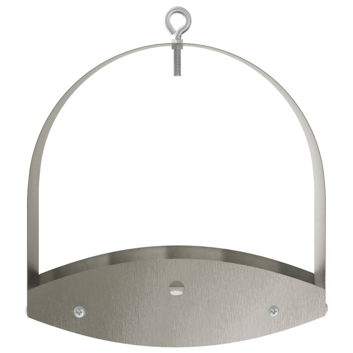 Hanging Bird Feeder Stainless Steel Silver