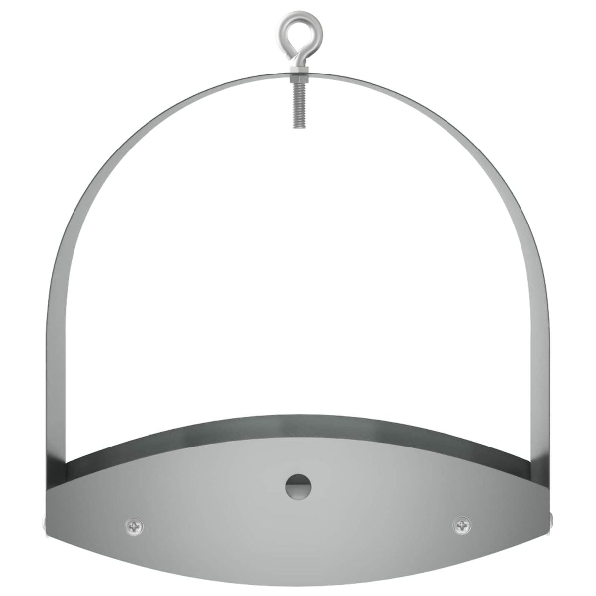 Hanging Bird Feeder Galvanised Steel Silver