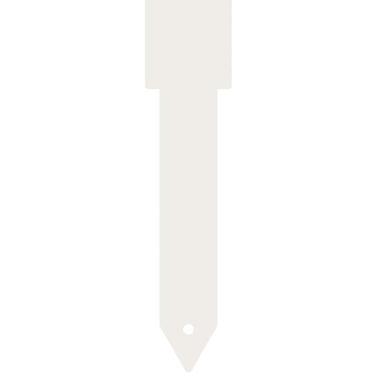 Garden Stake 3 pcs 41 x 10 x 0.08 cm White Cold-rolled Steel