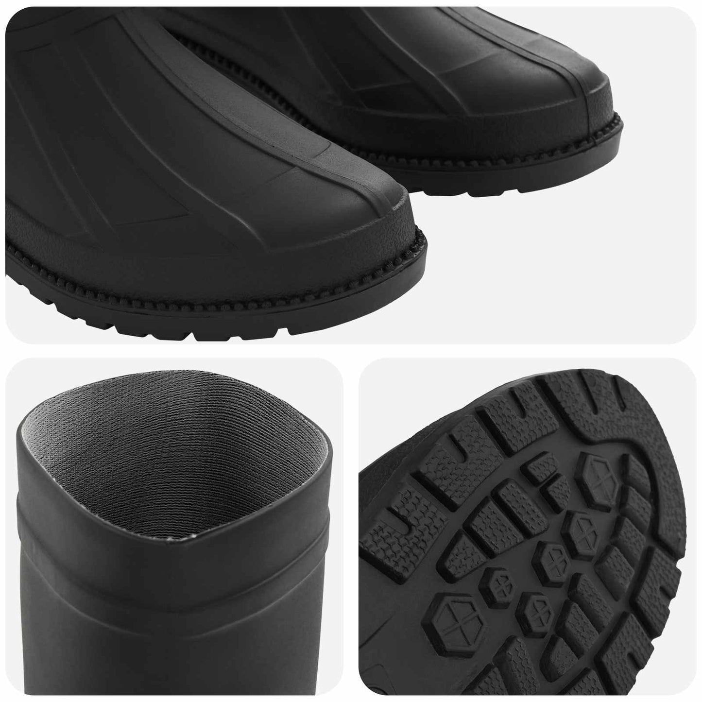 Rain Boots PVC Size 42 Black