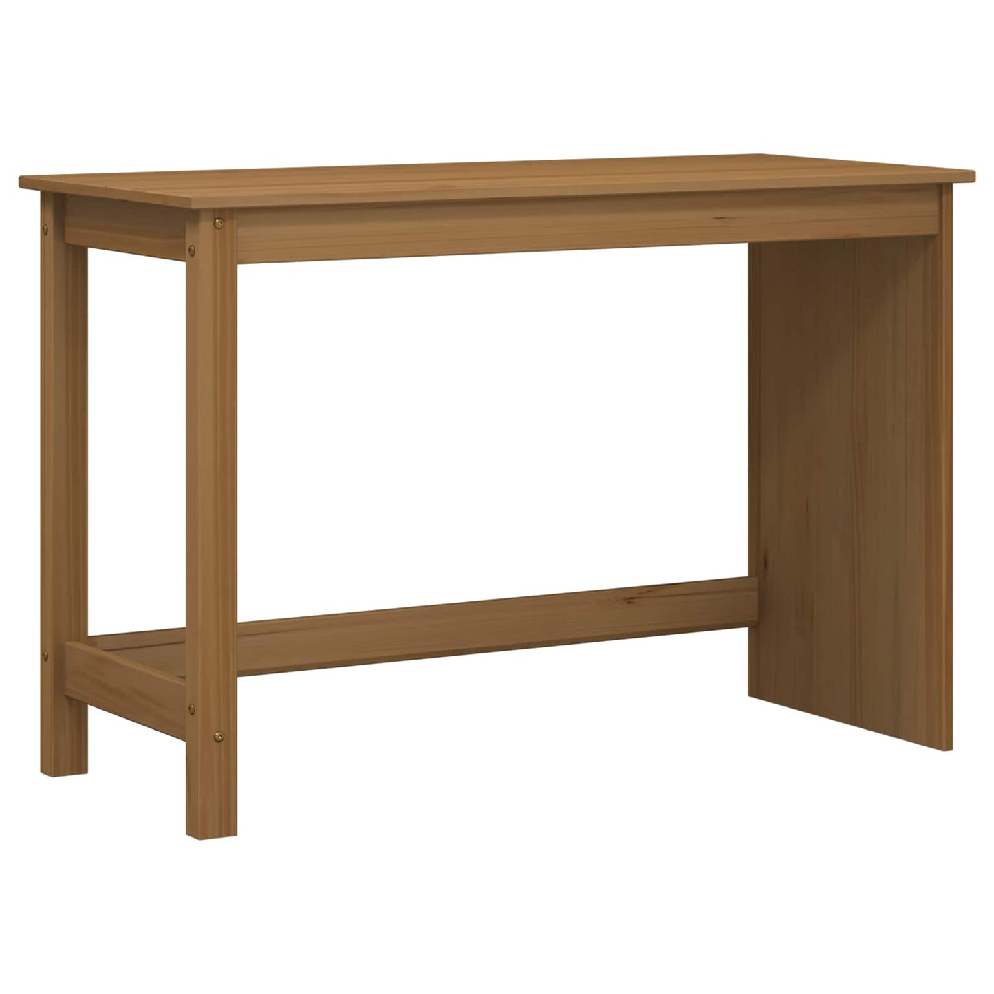 Desk Cabinet Set 2 pcs Honey Brown Solid Pine Wood