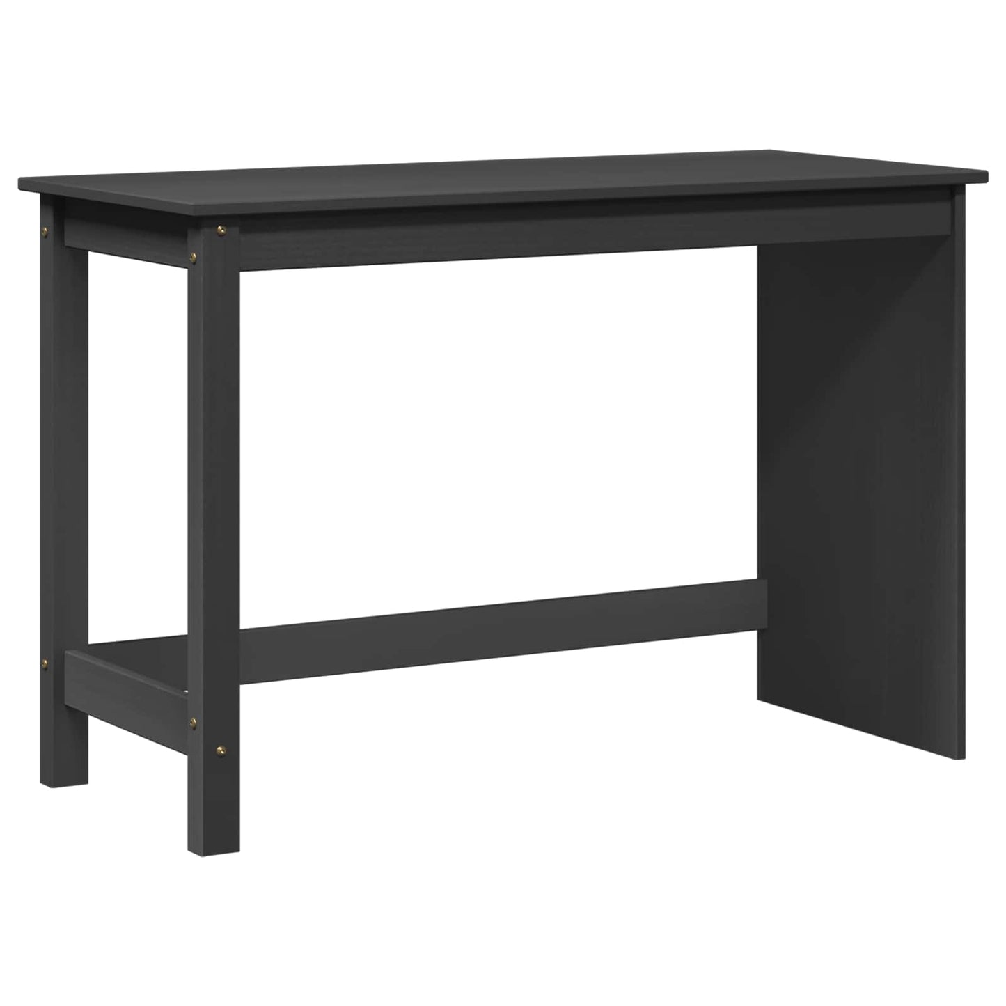 Desk Cabinet Set 2 pcs Grey Solid Pine Wood