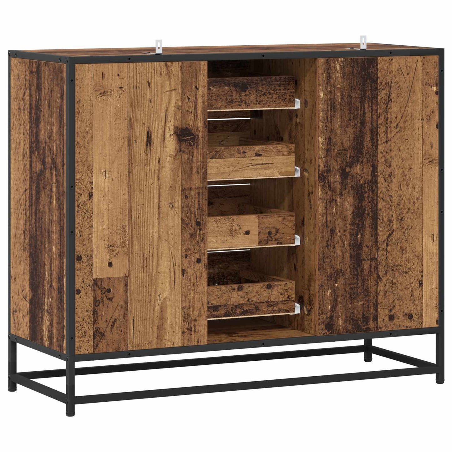 Sideboard Oak Wood 92 x 35 x 76 cm Engineered Wood