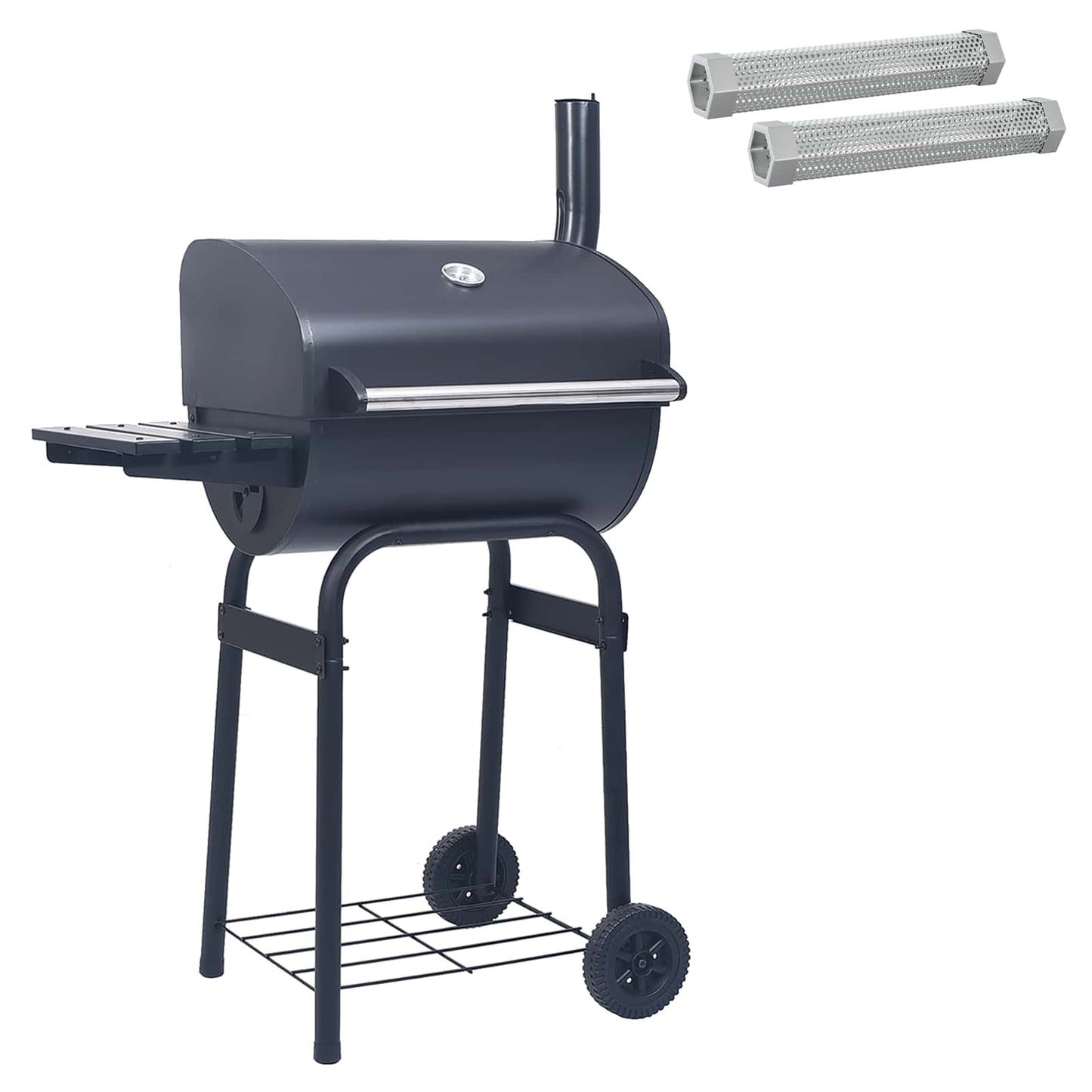 Charcoal Grill 75 x 48 x 120 cm Silver