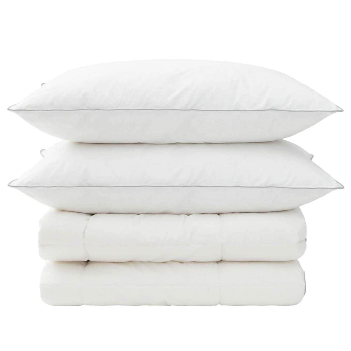 Duvet and Pillow Set 3 pcs 140x220 cm 4 Seasons 350 GSM Wool