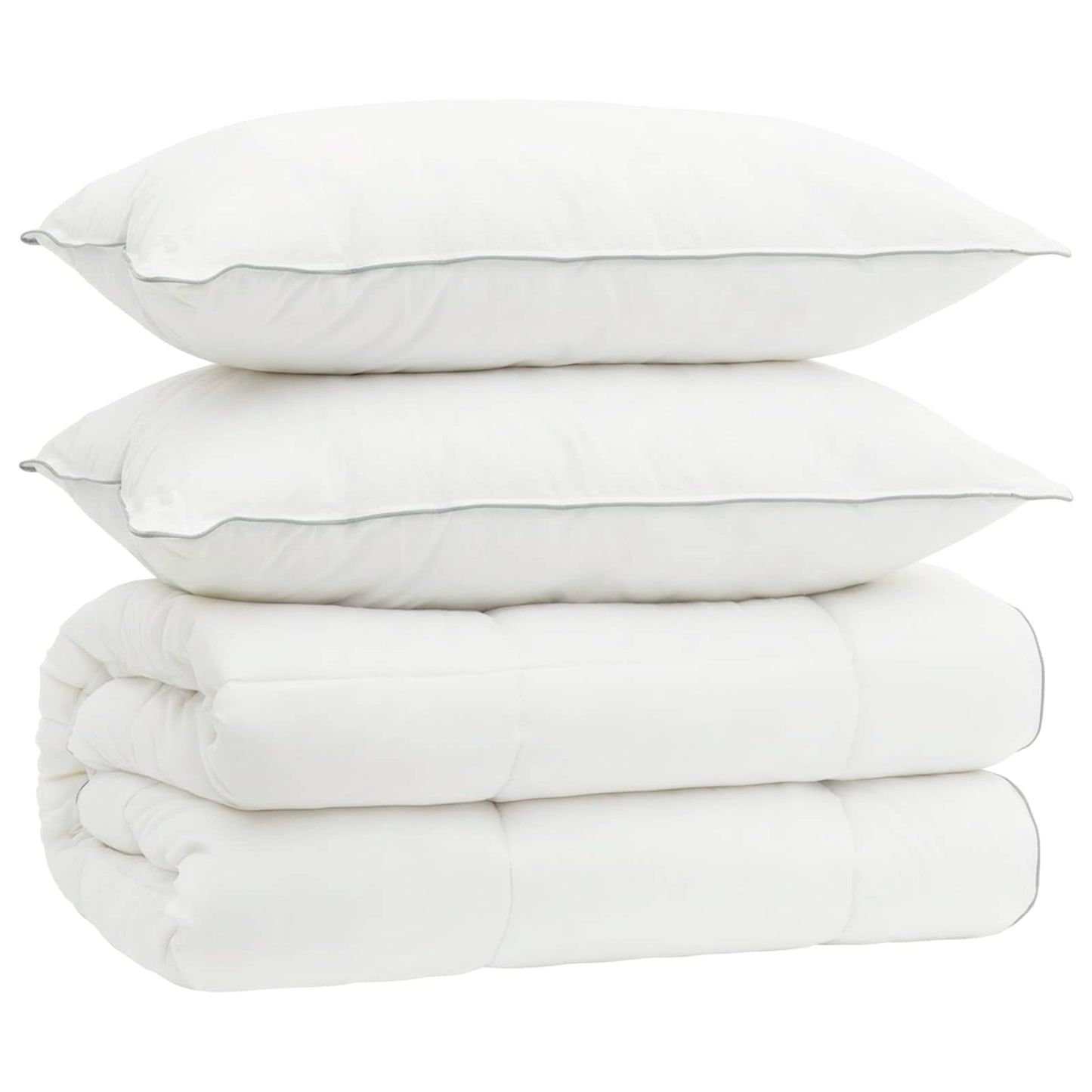 Duvet and Pillow Set 3 pcs 240x260 cm 4 Seasons 140+220 GSM