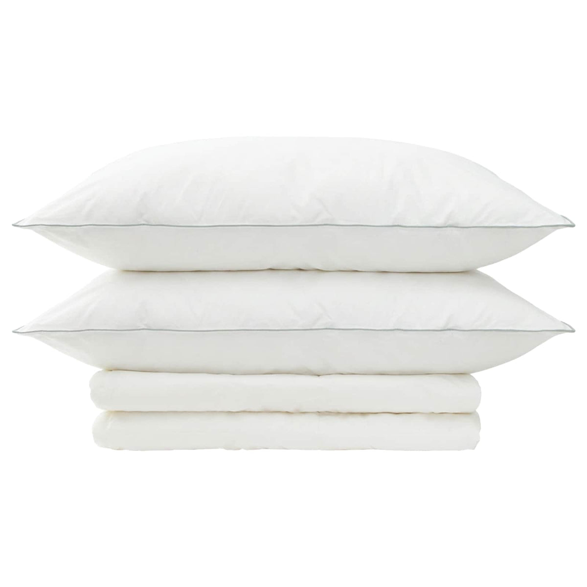 Duvet and Pillow Set 3 pcs 135x220 cm Summer 200 GSM Wool White