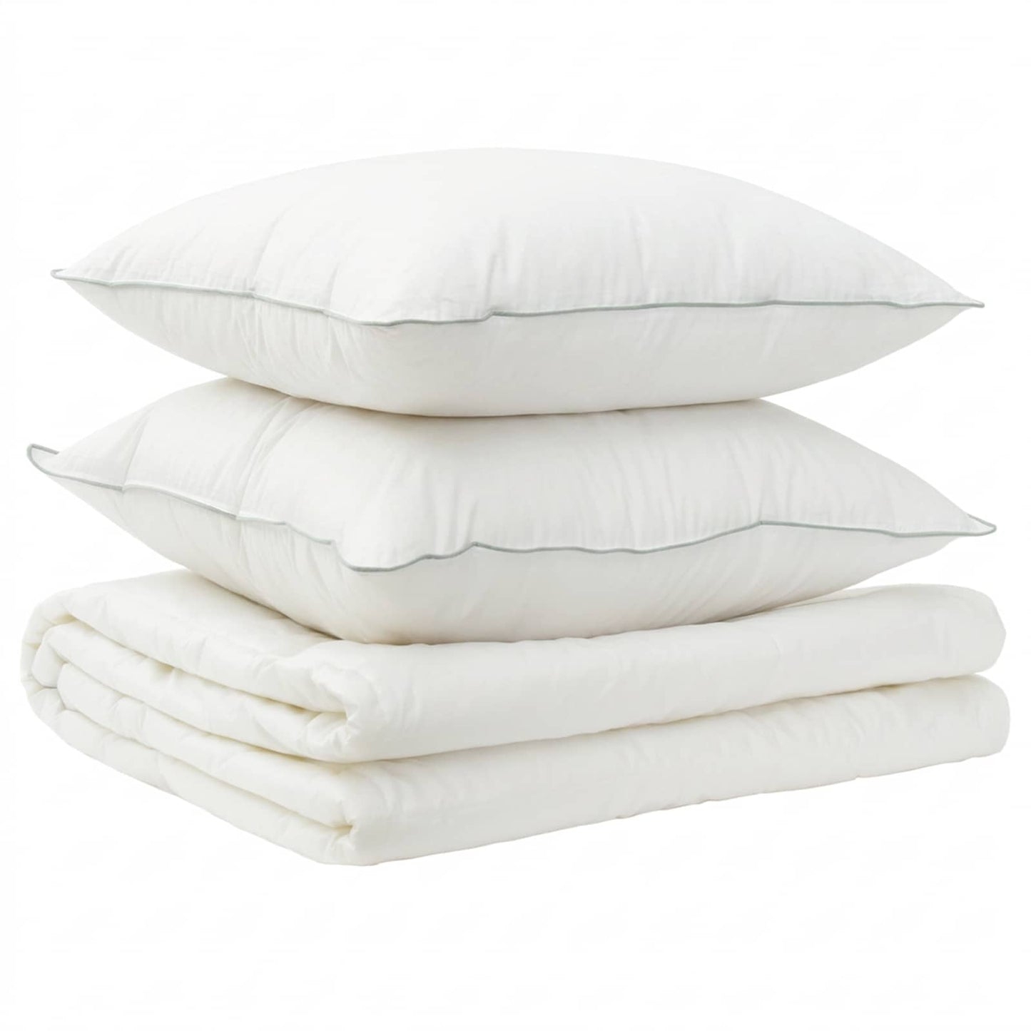 Duvet and Pillow Set 3 pcs 220x260 cm Summer 200 GSM Wool White